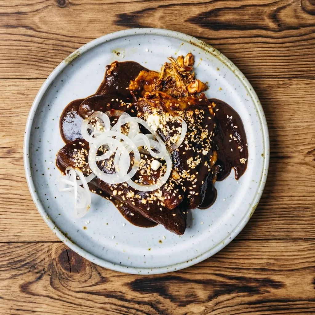 Enchiladas de Mole at Mexico Lindo Tacos & Grill Sherwood Park